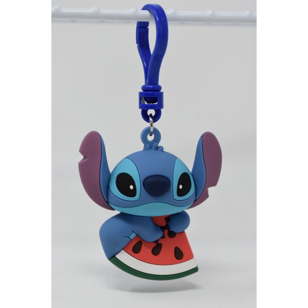 Disney Stitch Watermelon Backpack Clip Keychain Lilo & Stitch Rubber Charm